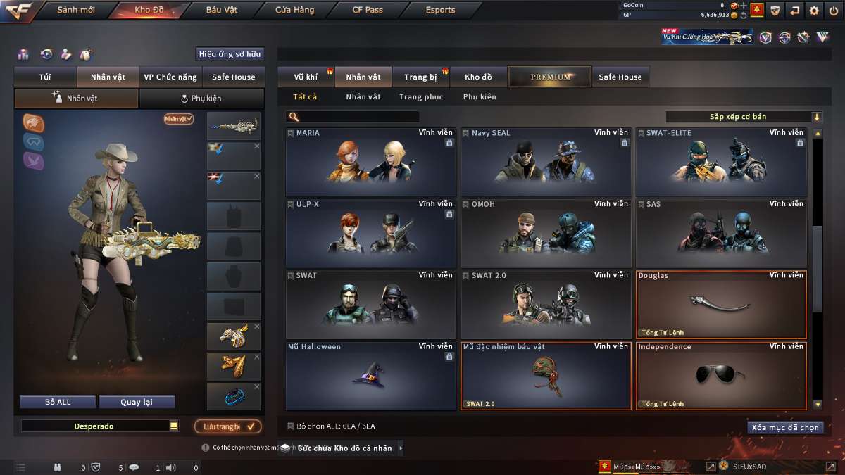 shop acc cf uy tin gia re